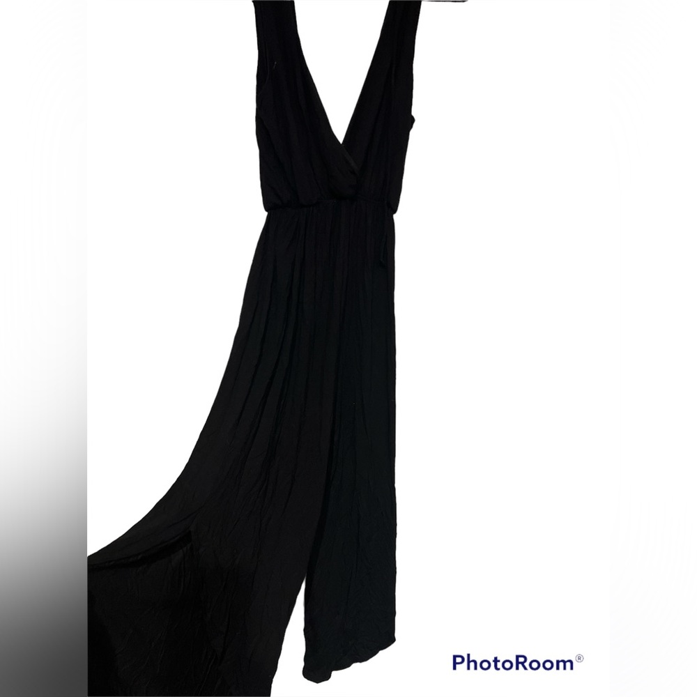 Saints 21 Medium Black Romper Assymetrical Side Slit Leg Playsuit Jumper NWT